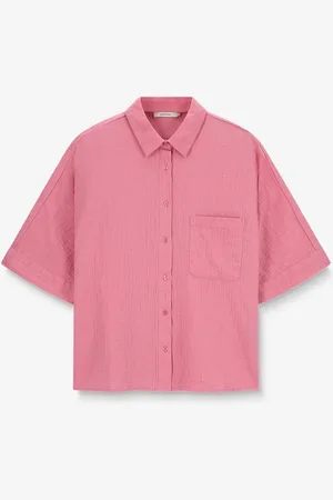 Sissy-Boy Lichtroze blouse met borstzak