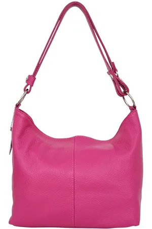 AmbraModa Dames lederen handtas schoudertas crossbodytas hobo tas GL005