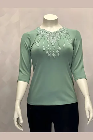Merkloos Elegant blouse (three-quarter sleeve) - Baby