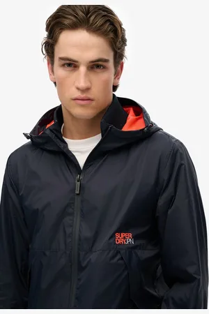 Superdry Windbreakerjas met capuchon en logo - Heren