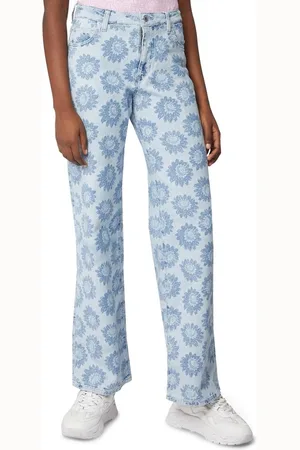 Guess Spijkerbroek Met Bloemenprint