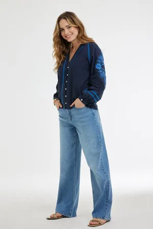 DIDI Dames Blouse Abby Dark blue maat 36