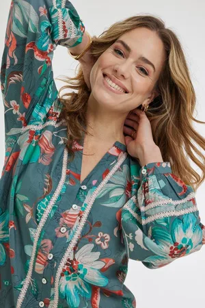 DIDI Dames Blouse Abby Atlantic Reflection print maat 38