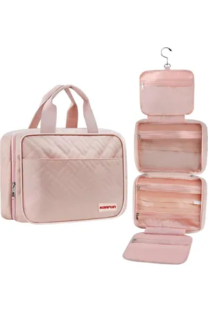Merkloos Toilettas, grote hangende reis-toilettas voor vrouwen, waterafstotende make-up-reistassen, toilettas voor reisformaat, essentials, accessoires, cosmetica vrouwen
