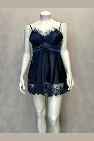 Merkloos Satin sleep lingerie