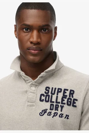 Superdry Vintage Athletic Korte Mouw Poloshirt Beige L Man