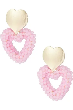 Yehwang Oorbellen Sweethearts – Hartjesvorm – & Goudkleur – Metaal en Kristal – 2,7 x 4,5 cm – Modieuze Dames Oorbellen 4.