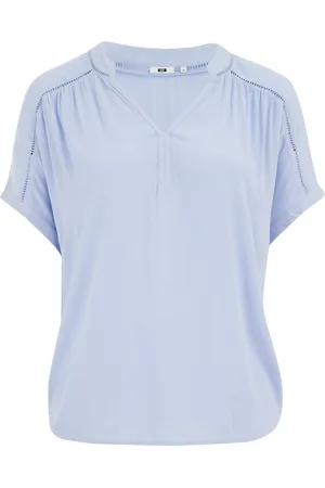 WE Fashion Dames blouse met structuur - curve