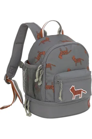 Merkloos Kinderrugzak met borstband Verzorgingstas Verzorgingsrugzak 27 cm, 4,5 liter bovenkant, 1,5 liter onderkant, 3 jaar / mini-rugzak, safaritijger, casual