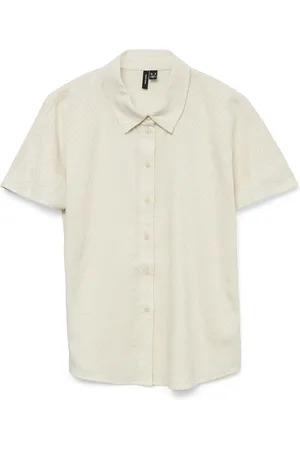 VERO MODA VMVILNA SS WIDE SHIRT WVN GA - Dames - Blouses