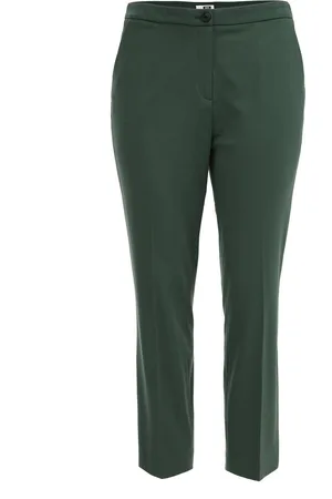 WE Fashion Dames slim fit pantalon met stretch