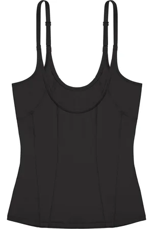 Dorina Corrigerend hemd dames - Medium control - Shapewear onderhemd zonder bh - Buik Corrigerend - en Beige - M
