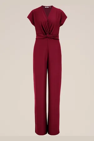 WE Fashion Dames jumpsuit met structuur