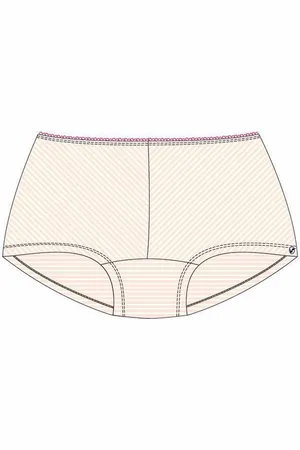 Woody Meisjes duopack hipster – stripe cradle pink – 13SHF-Z/945 – maat 140