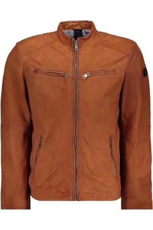 Donders Donders Jas Leather Jacket 52285 Brandy 380 Mannen
