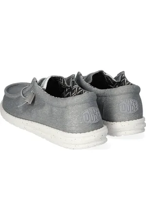 Hey dude Wally Canvas Heren Instappers Light Grey
