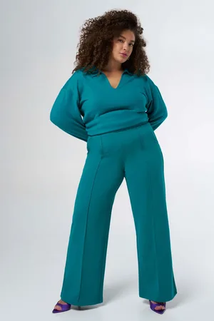 MS Mode Broek Rechtvallende broek met stretch