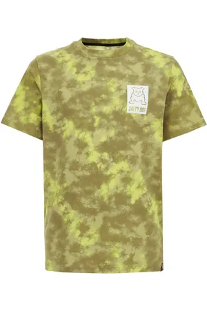 WE Fashion Jongens T-shirt met tie-dye dessin