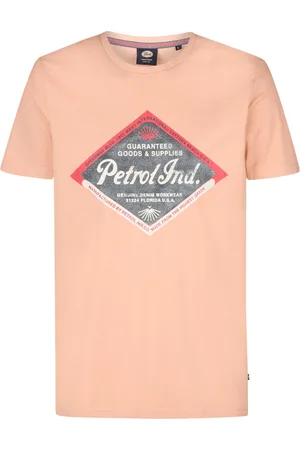 Petrol Industries Heren Artwork T-shirt Bluefin - Rood