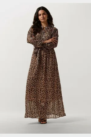 NOTRE-V Nv-diete Maxi Dress Jurken Dames - Kleedje - Rok - Jurk - - Panterprint