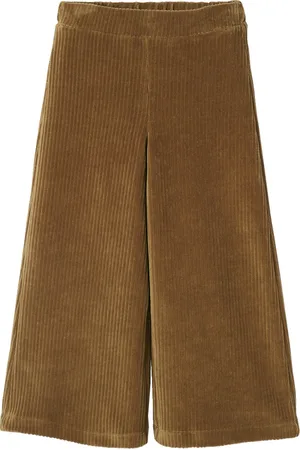Vertbaudet Wijde, fluwelen broek voor meisjes