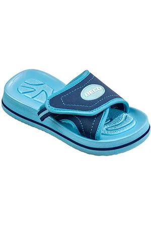 Beco Kinder badslippers - blauw - maat 28-29