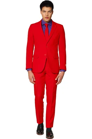 OppoSuits Red Devil - Heren Pak - Carnavalskleding - Mannen Kostuum - - Feest