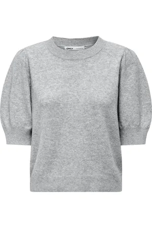 ONLY Trui Onlrica Life 2/4 Pullover Knt Noos 15318551 Ligth Grey Melange Dames