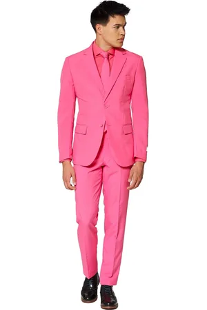 OppoSuits Mr. Pink - Heren Pak - Carnavalskleding - Toppers Outfit 2025 - - Feest