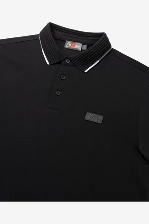 AB Lifestyle Triple Coloured Polo | Jet Black - Heren