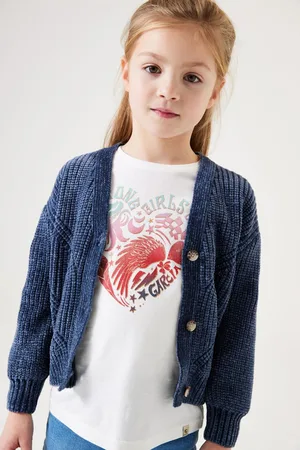 Garcia Meisjes Vest Blauw Long mouw