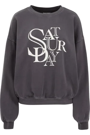 WE Fashion Dames katoene sweater met opdruk