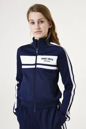 Garcia Meisjes Vest Blauw Long mouw