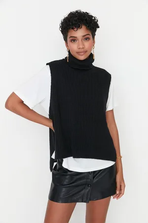 Trendyol Vrouwen Standaard mouw Basis Sweatervest