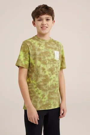 WE Fashion Jongens T-shirt met tie-dye dessin