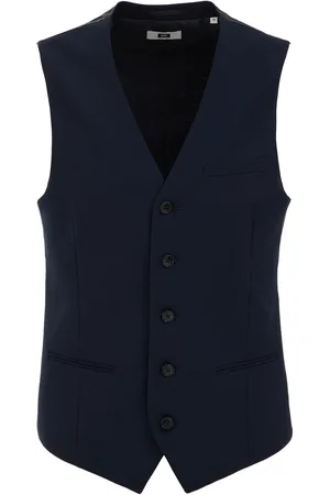 WE Fashion Heren slim fit gilet