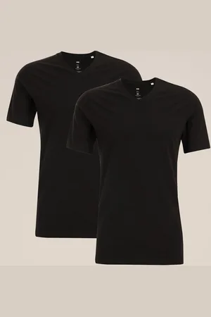 WE Fashion Heren tall fit T-shirt, 2-pack