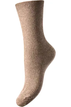 Pieces® 1-paar dames sokken - Marta - Zachte Katoenen sokken - Light Grey Melange