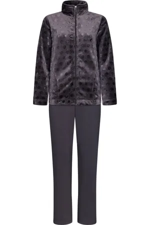 Pastunette Fleece huispak dames - - Warm 2-delig winter huispak - Pyjamapak vrouwen - 36