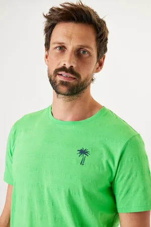 Garcia Heren T-shirt Groen Korte mouw