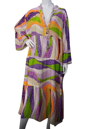 Merkloos Dames Lange Jurk in grote maten onesize 46-52