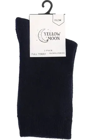 Yellow Moon Yellowmoon 2-paar Badstof kinder sokken - Warme winter kinder sokken - Huissokken - Bedsokken - 30
