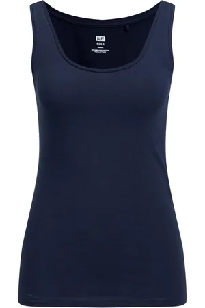 WE Fashion Dames singlet van biologische katoenmix