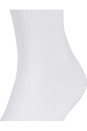 Falke Dynamic Unisex sportsokken - Katoenen sportsokken met strepen voor dames en heren - witte sportsokken - 42