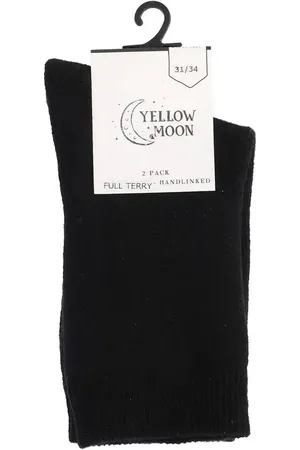 Yellow Moon Yellowmoon 2-paar Badstof kinder sokken - Warme winter kinder sokken - Huissokken - Bedsokken - 30