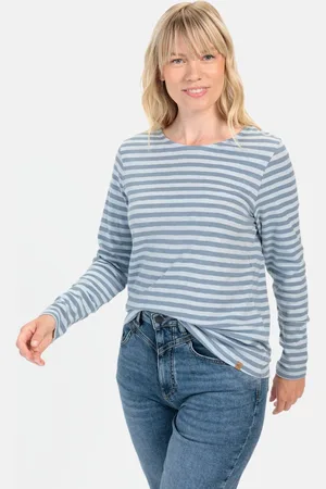 Camel Active Gestreept shirt van biologische katoen
