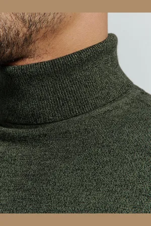 No Excess Tweekleurige gemêleerde coltrui: Elegante warmte en tijdloze stijl