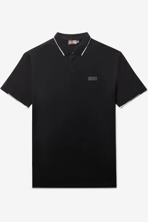 AB Lifestyle Triple Coloured Polo | Jet Black - Heren
