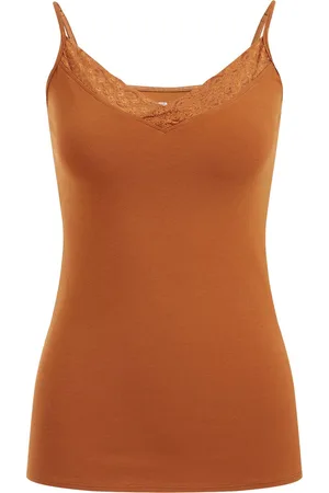 WE Fashion Dames singlet met kant