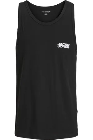 JACK & JONES JACK&JONES - JCOSAGO SMALL LOGO SLUB TANK TOP - Heren - Spencers
